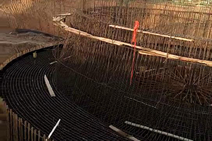 随州砼烟囱新建施工现场