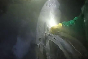 随州消防水池堵漏现场